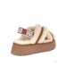 UGG W DISCO CROSS SLIDE CHESTNUT