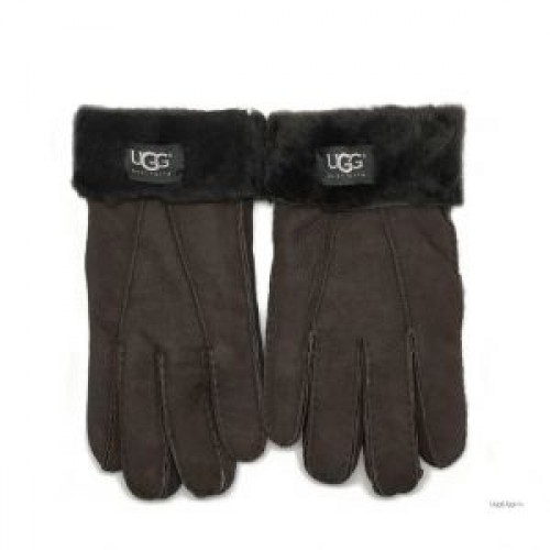 UGG Men's Gloves Tenney Pelage Fur Chocolate