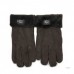 UGG Men's Gloves Tenney Pelage Fur Chocolate