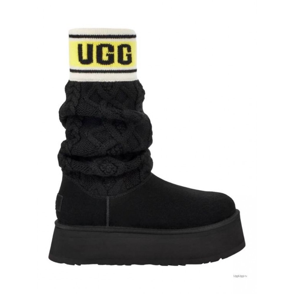 Ugg Classic Sweater Letter Black