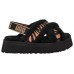 UGG W DISCO CROSS SLIDE TIGER PRINT