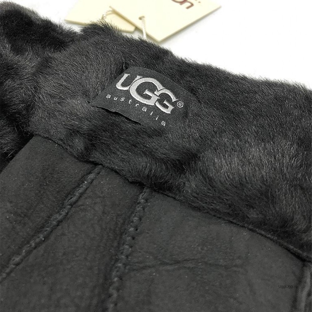 UGG Women's Gloves Tenney Fur Black