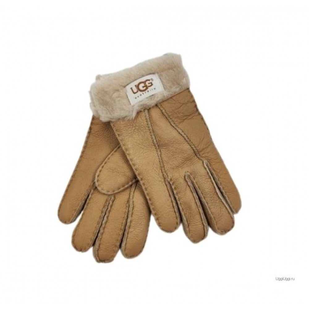 UGG WOMEN'S GLOVES TENNEY SUEDE SAND